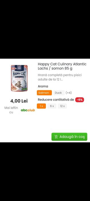 Mancare/Plicuri Happy Cat pt pisici