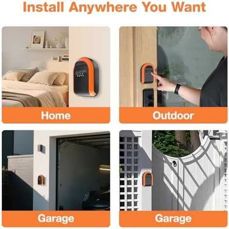 Ново Скривалище за ключ с код + магнити – за автомобил дом кутия кола