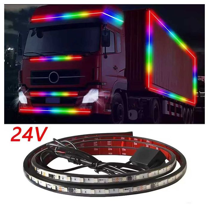 240 СМ 24V LED Диодна лента за камиони за външен монтаж
