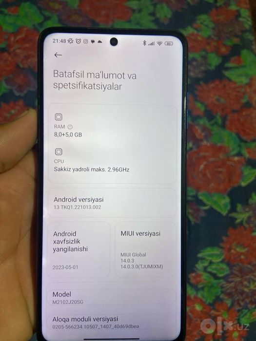 Poco x3 pro bor.