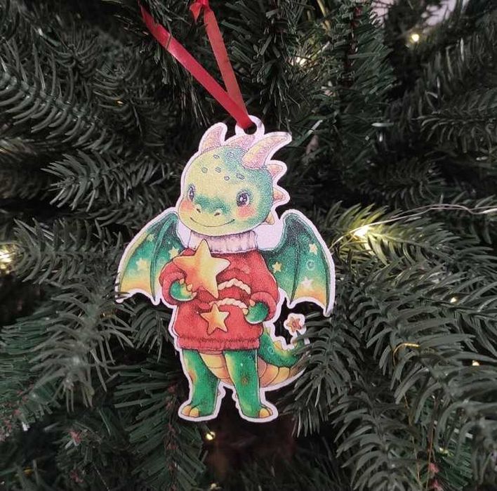 Набор деревянных ёлочных игрушек