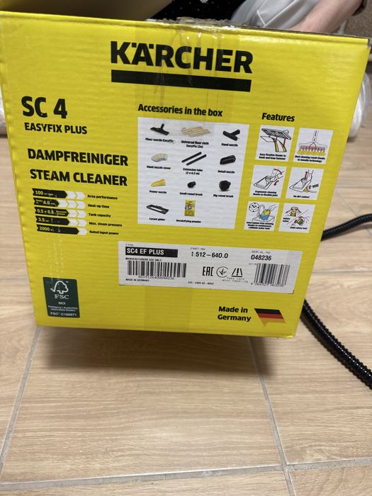 Пароочиститель Kärcher SC 4 EasyFix Plus