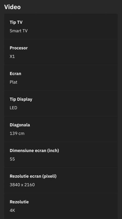 Televizor LED Smart SONY BRAVIA KD-55XH9096, Ultra HD 4K, 139cm