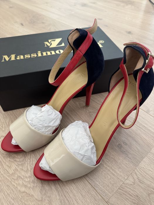 Дамски сандали на ток Massimo Zardi – размер 39 – НОВИ – с кутия