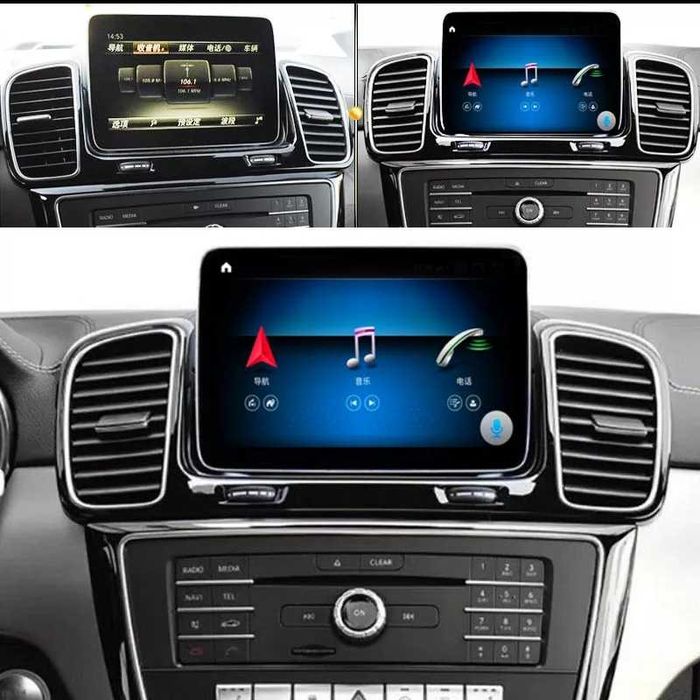 Navigatie Android Mercedes ML GLE GL GLS Carplay Internet Bluetooth