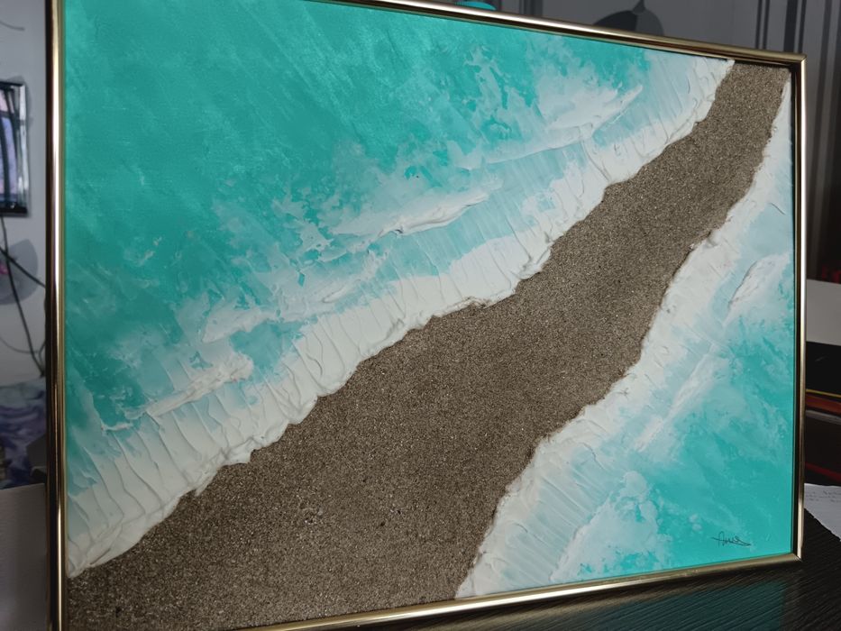 Релефна картина "Тюркоазни води"