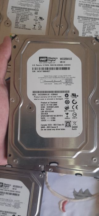 Жёсткий диск HDD 320гб, 250гб  (WD Black/Blue, Seagat