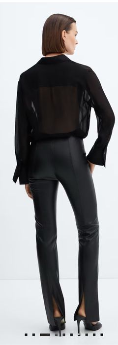 Pantaloni Mango imitatie piele