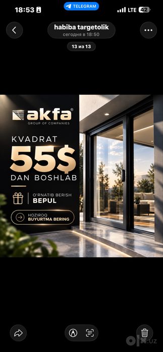 akfa romlari 55 $ dan kvadratti mantaj zamer bilan elgenberg penta