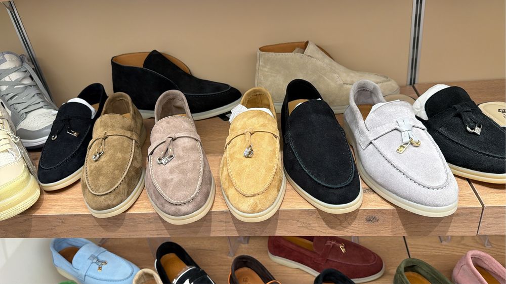 Pantofi loro piana piele naturala