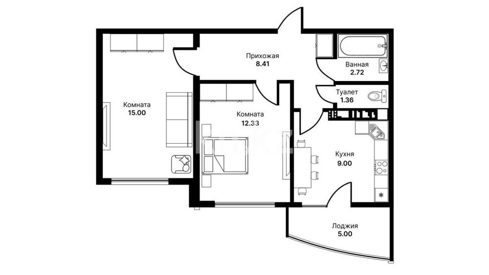 Продажа 2х комн квартиры