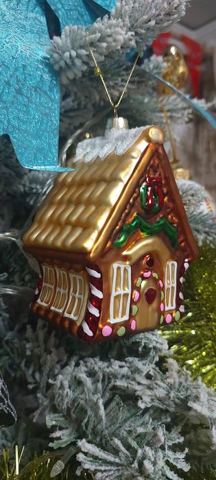 Ёлочная игрушка стекло высота 12 см