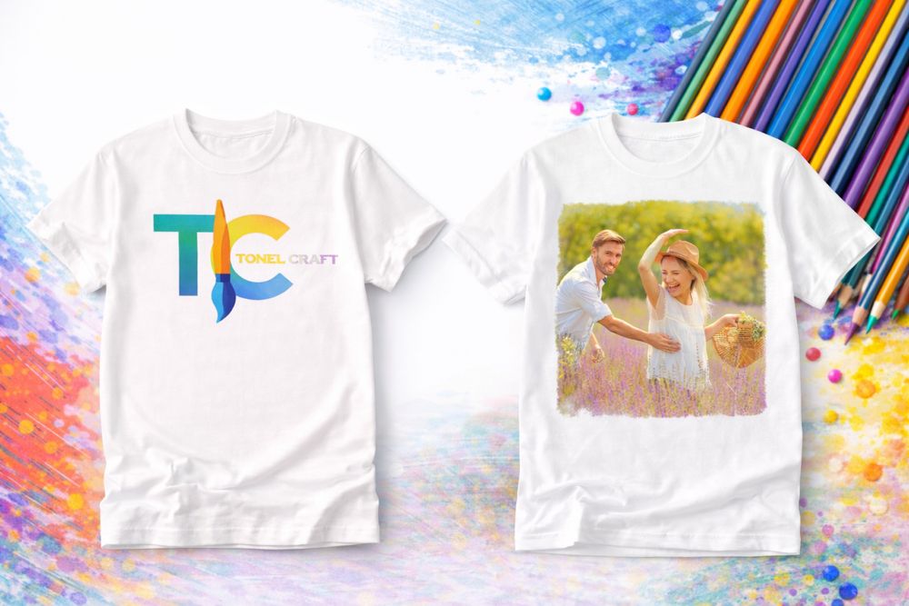 Tricou personalizat cu poză sau log