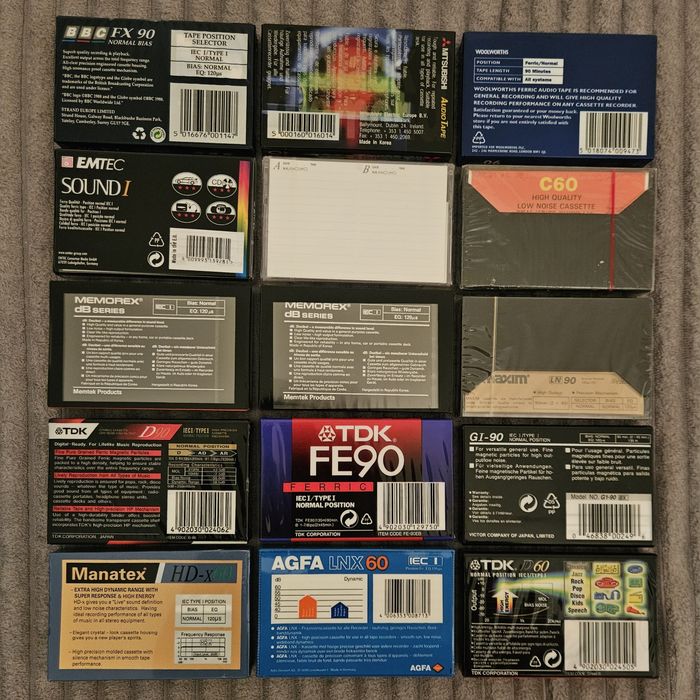 15 Casete Audio Noi TDK AGFA JVC BASF Memorex