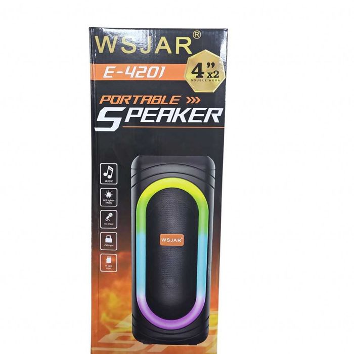 Тонколоната WSJAR E-4201 модерна аудио система с LED цветни светлин