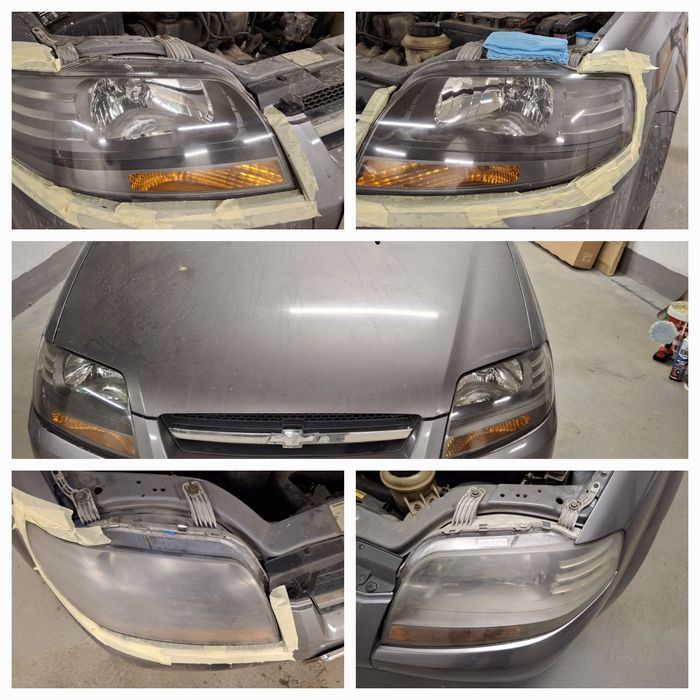 Полиране на фарове и поставяне на керамика