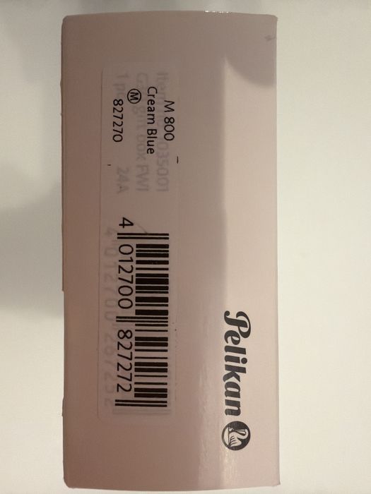 Stilou Pelican  Souveran M800 Cream Blue, penita de aur