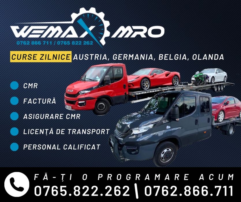 Transport Auto pe plaforma Germania Austria Belgia Olanda