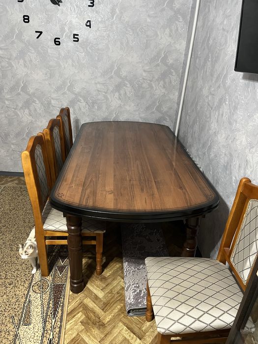 Стол, 6 стульев.Состояние отличное