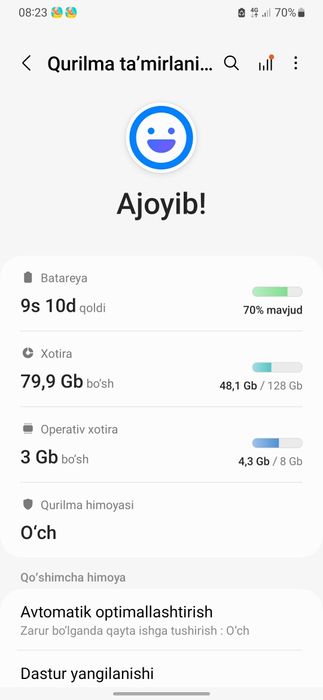 Samsung A34 5G kafolatlari bilan