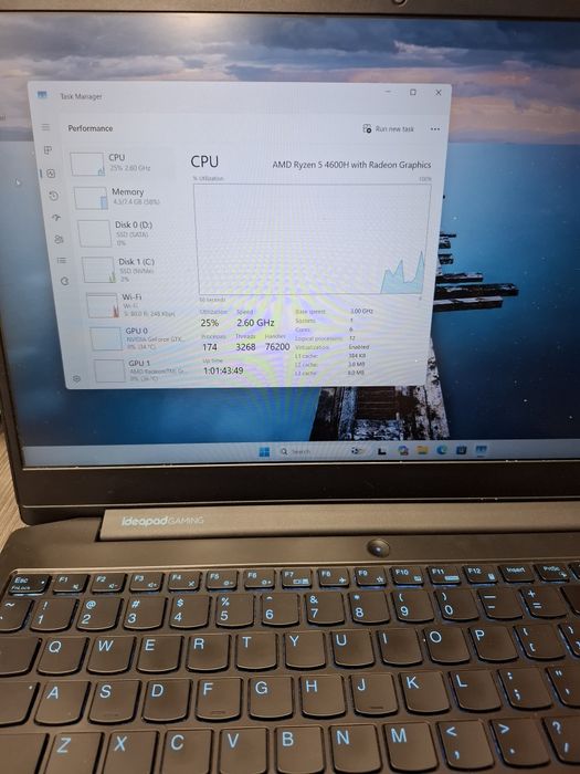 Hope Amanet P4-Lenovo Ideapad Gaming 3 15ARH05/Ryzen 5-4600H/Gtx 1650TI