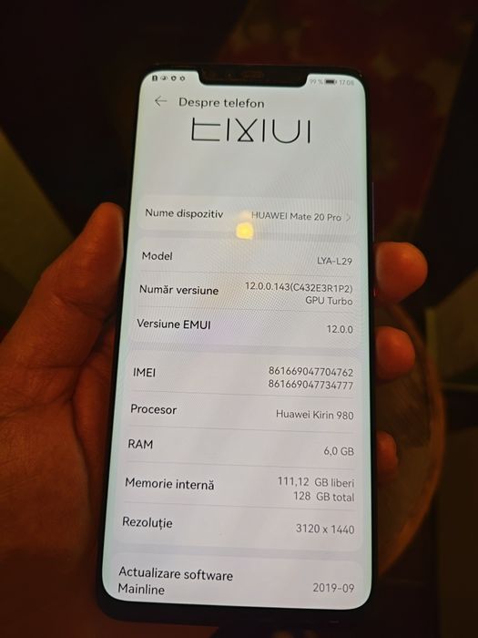 Huawei mate 20 pro, Motorola G72