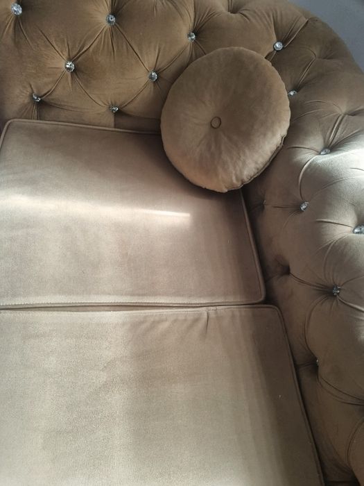 Canapea maro 3 locuri fixa