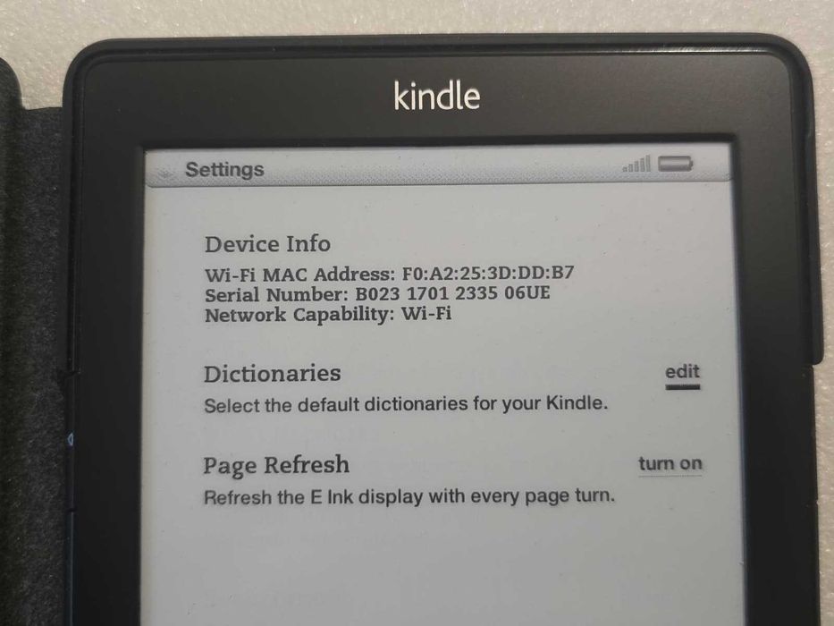 eBook Reader Amazon Kindle 4 (Gen. 4), Ecran E-Ink Pearl 6", Wi-Fi, 2GB + Husă Kindle