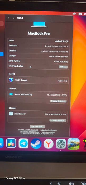 MacBook Pro 15 2018 — 16GB / 1TB SSD | Touchbar