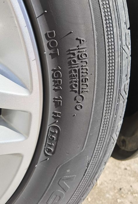Джанти 16" 5х112 ет38 с летни гуми ханкок 215 55 16