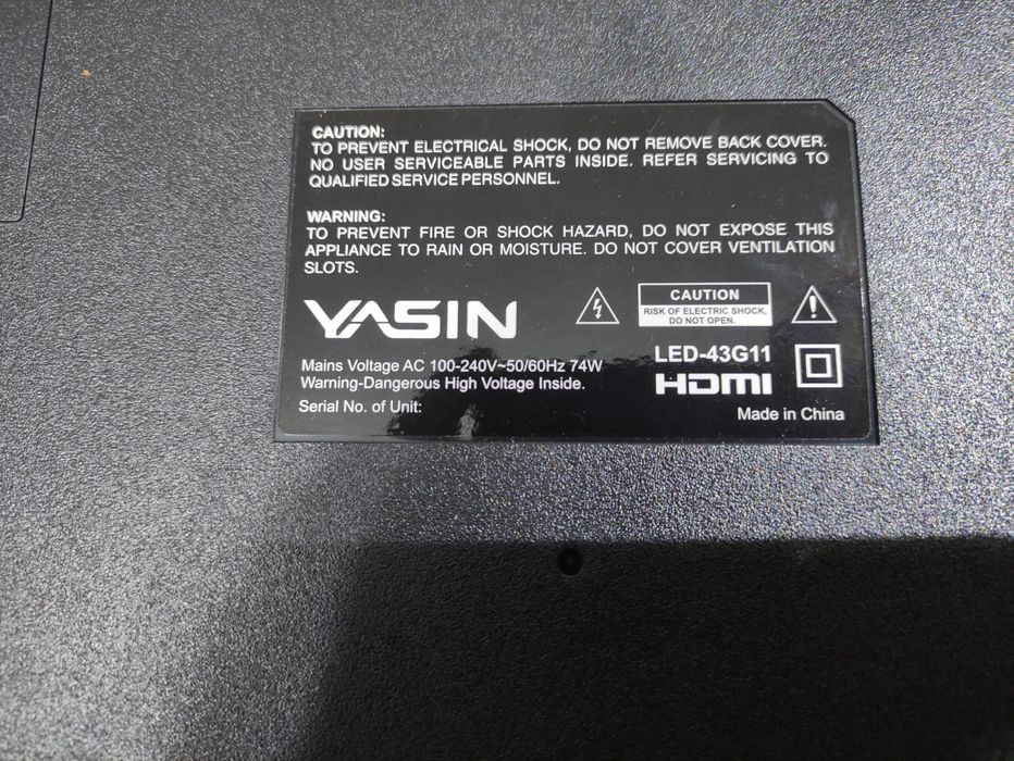 Плата Yasin Led-43g11 A7k54g1