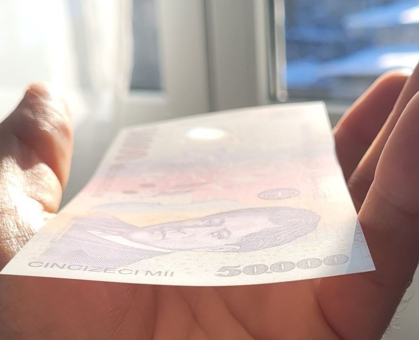 Bancnota 50000 lei 2002 unc bani vechi