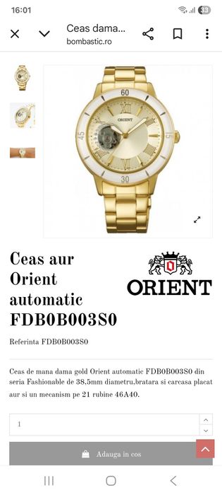 Ceas Orient automatic de damă