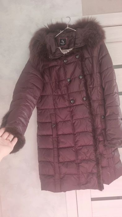 Куртка зимняя бордовая