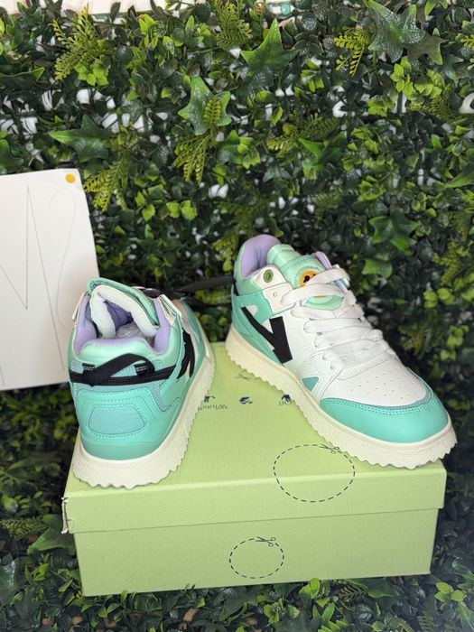 Adidasi/Sneakers Off-White New Mid Sponge 'Turquoise Blue'