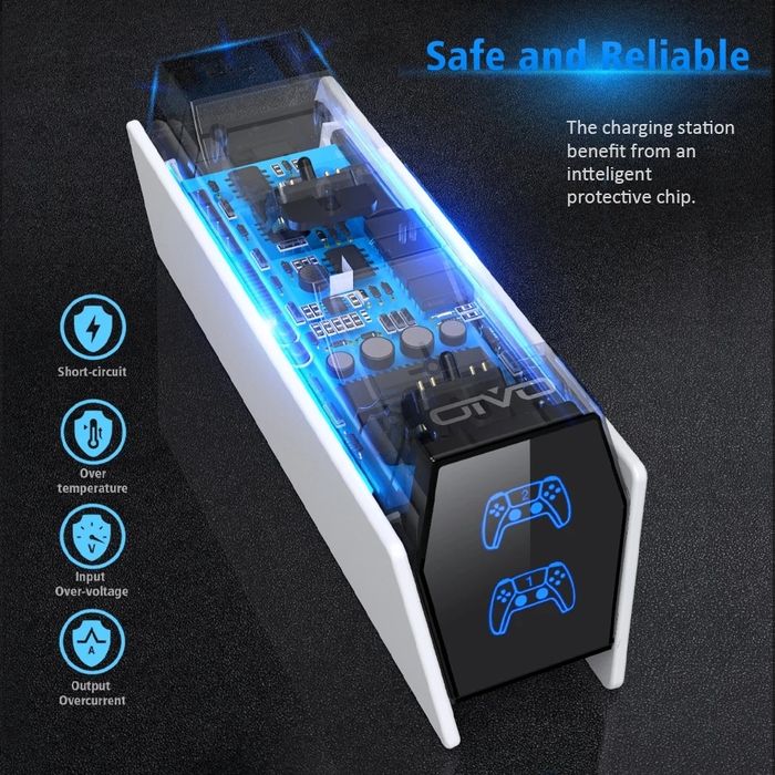 Ps5 Dual sense . Зрядная док-станция для двух контроллеров PS5, быстра