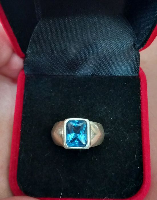 Inel argint 925 London topaz