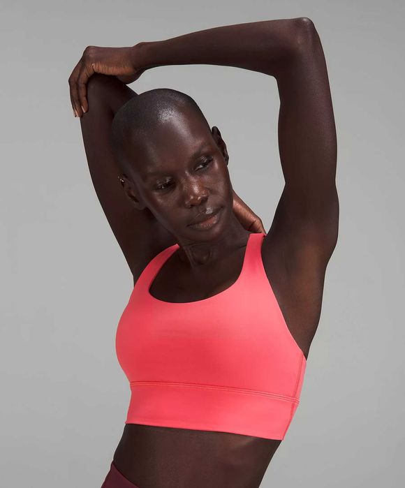 Lululemon  Energy Longline Bra marime 14 culoare Pale Raspberry