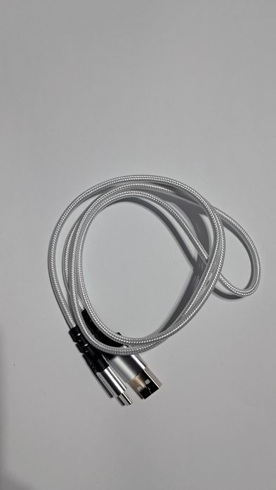 Cablul USB-C 60W Fast Charge 1m, Nylon Premium, capete întărite