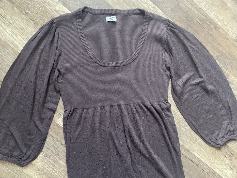 Кафява рокля плетиво