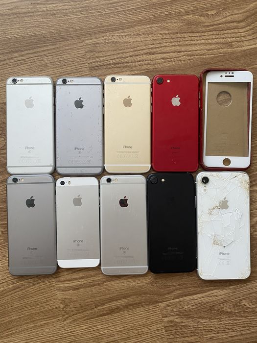iPhone 6, 6s, 7, XR セット4台 Telefoane iPhone 6,6s,7,SE 1,XR defecte pentru piese sunt