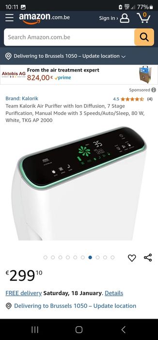 Purificator aer TKG AP 2000 7 etape purificare