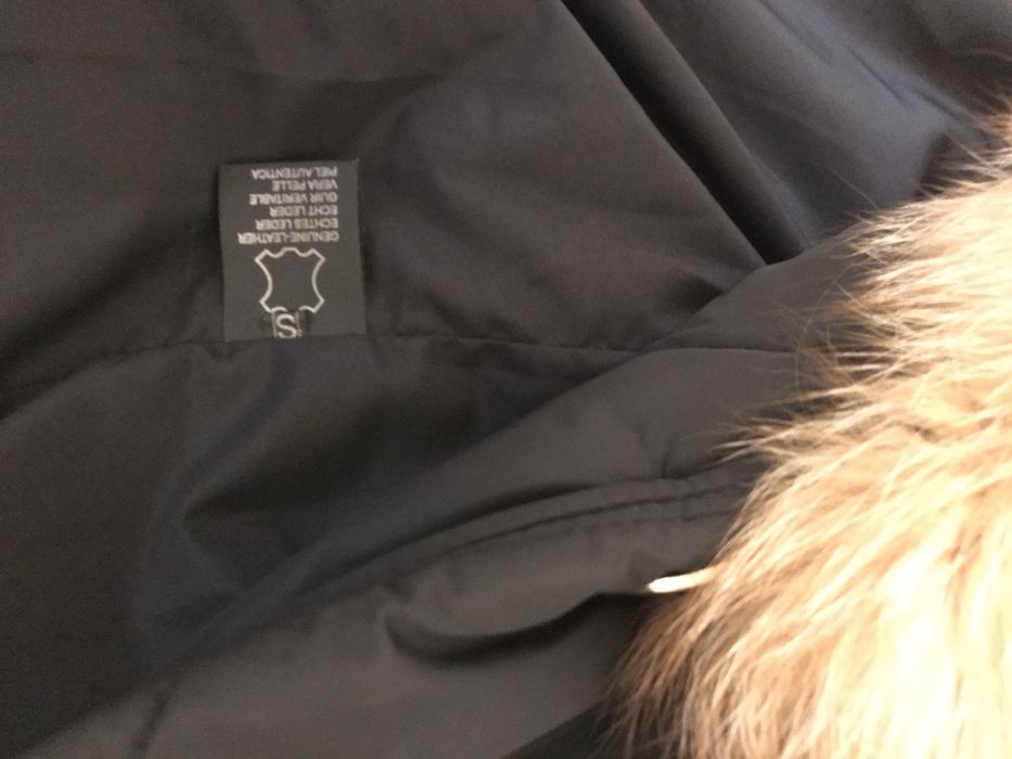 Haina lung din puf cu blana