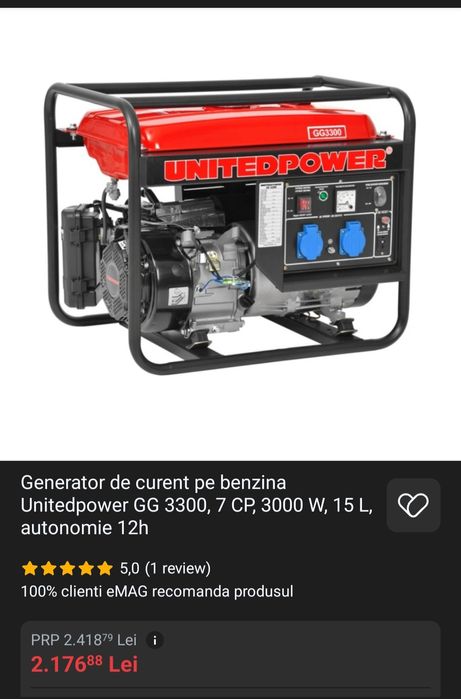 Generator pe benzina 3kw