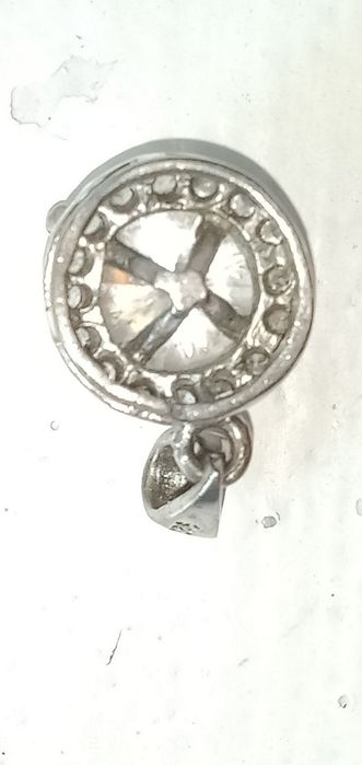 Кулон серебро горный хрустал