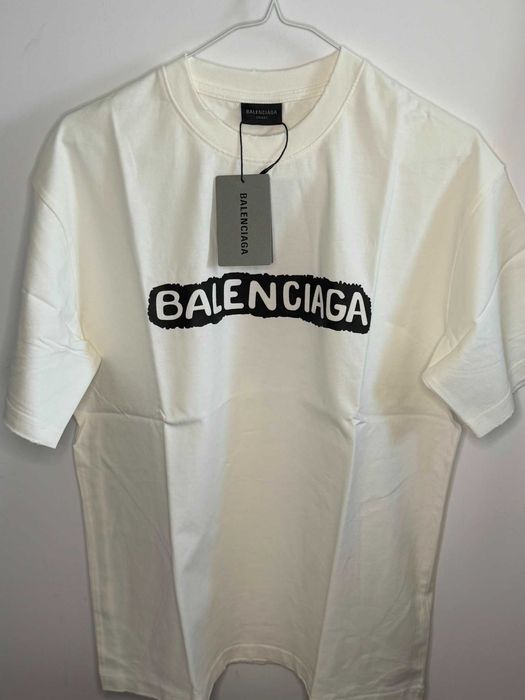 Tricou Balenciaga alb