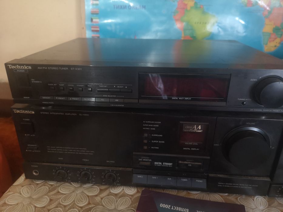 Усилвател Technics и CD Player Technics, дек Technics и тунер Technics