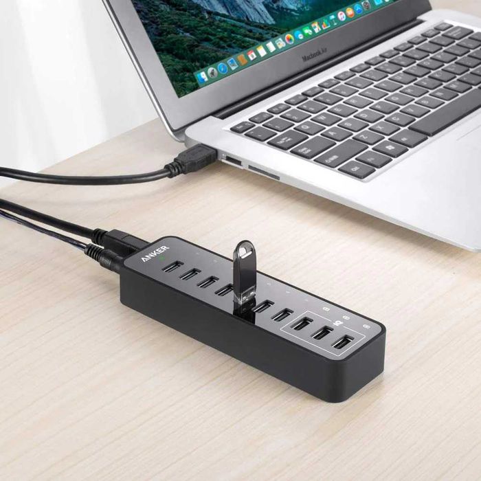 Anker A7515 USB 3.0 хъб със захранване – 10 порта