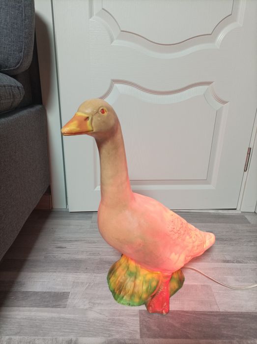 Стара нощна нощтна лампа играчка гумена ретро декорация