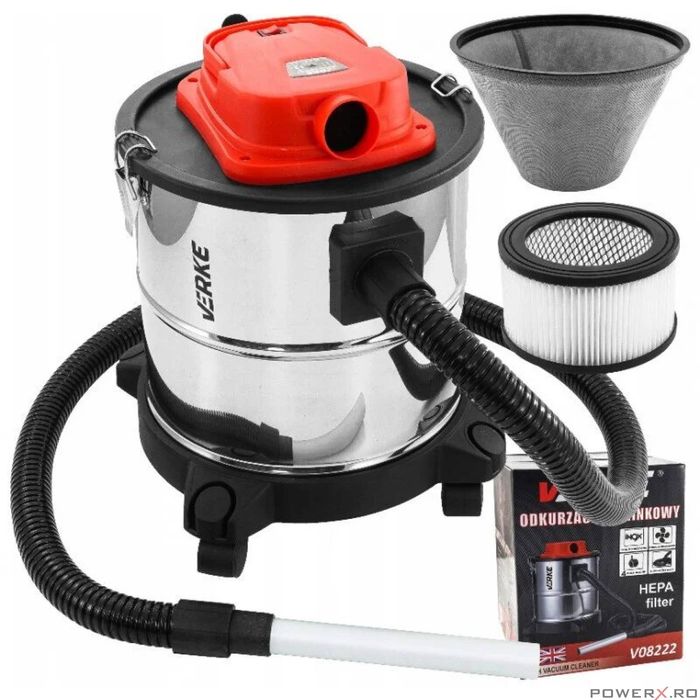 Aspirator profesional Universal, pentru cenusa 1200 W, 20 litri,